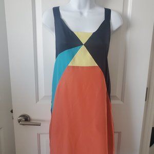 Pure Sugar Retro Mod Color Block Dress WITH POCKETS! Size M